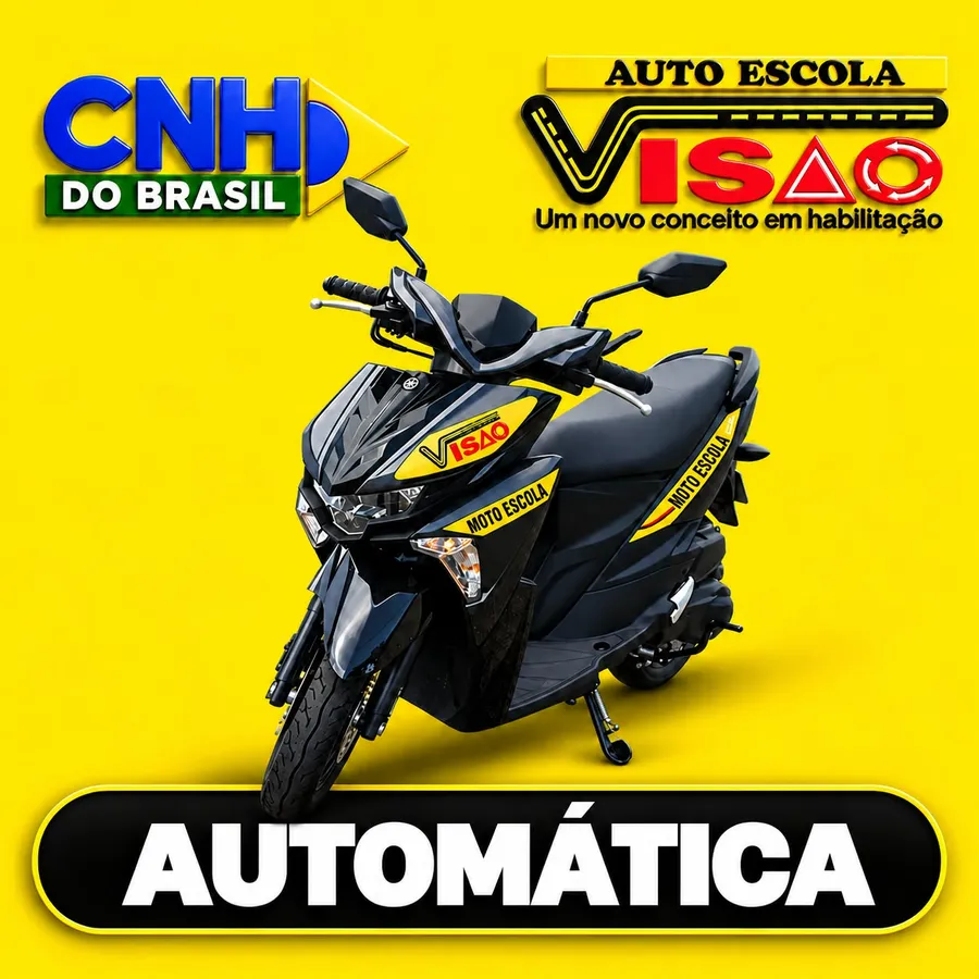 Moto automática — Categoria A na Autoescola Visão