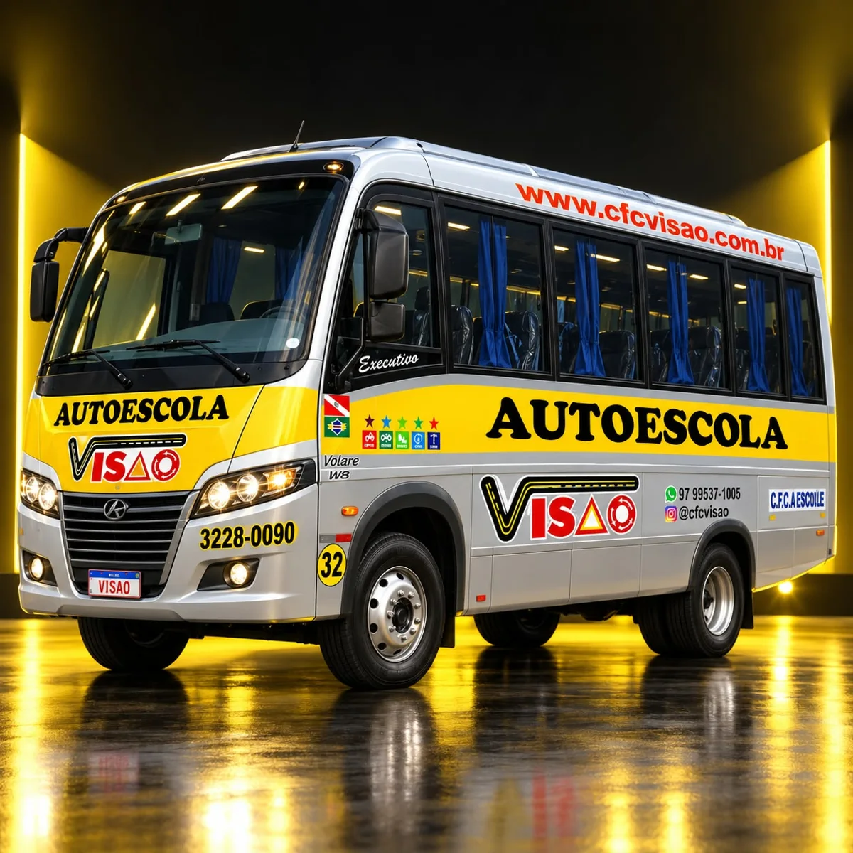 Ônibus da Autoescola Visão, categoria D